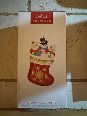 Hallmark Cream and Pink Keepsake Ornament Box by Terri Steiger 2025